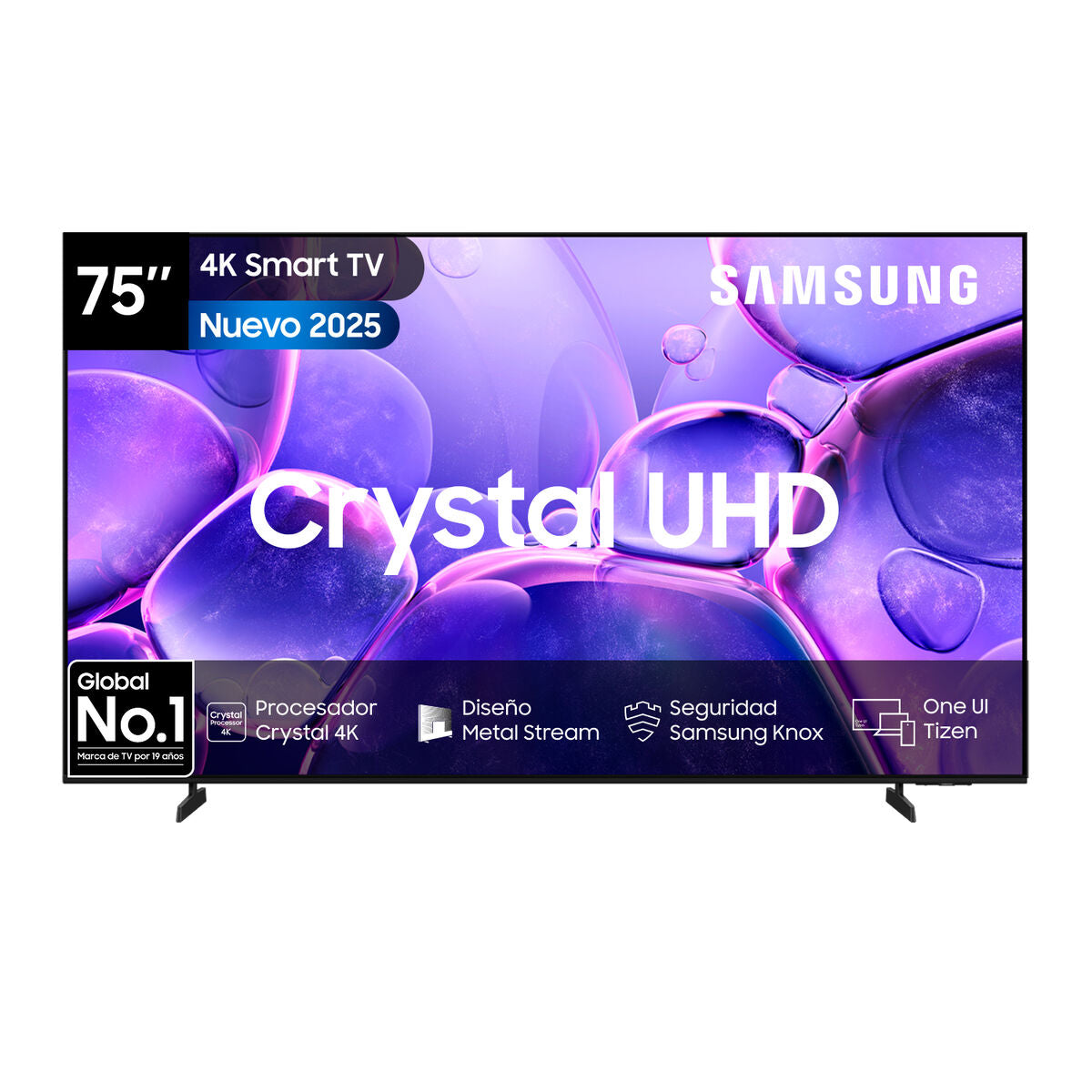 Smart TV Crystal 75" Samsung UHD 4K 2025 Tizen U8000F
