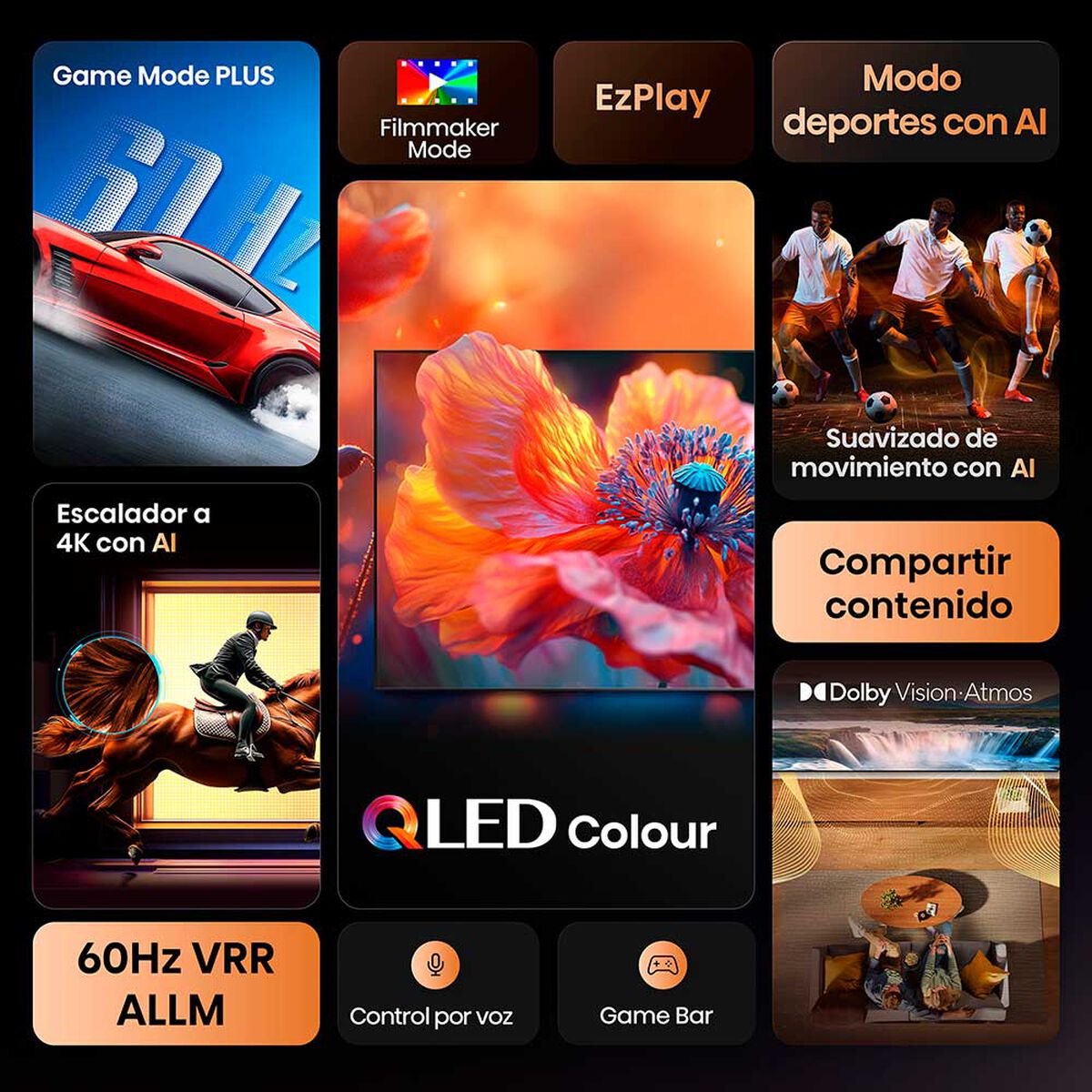QLED 65" Hisense Ultra HD 4K 65Q6QV