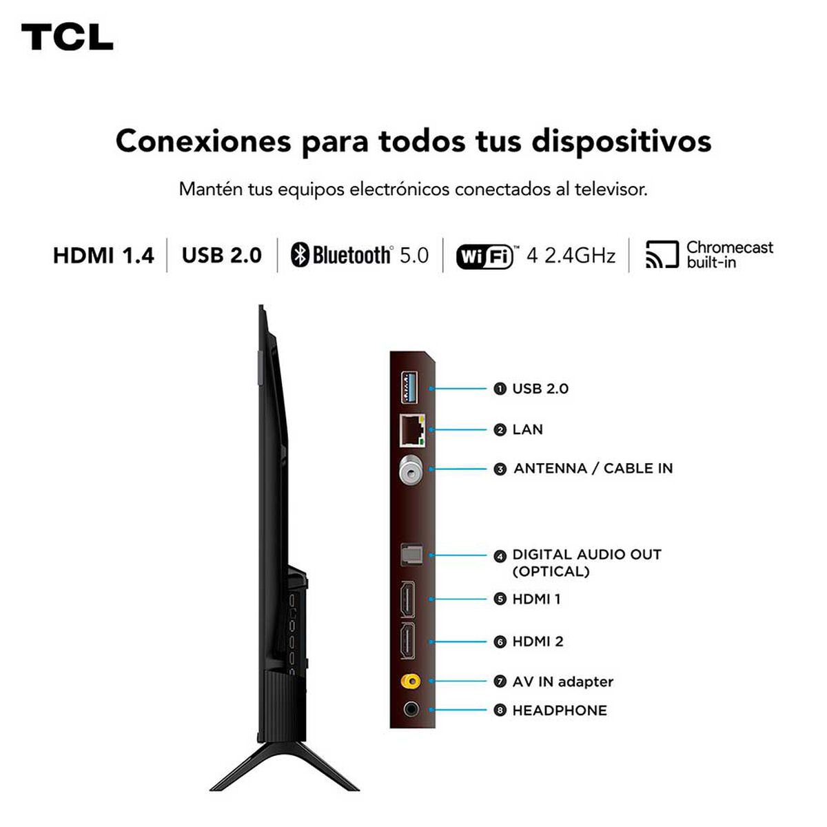 Smart TV QLED 43" TCL FHD Google TV S5K