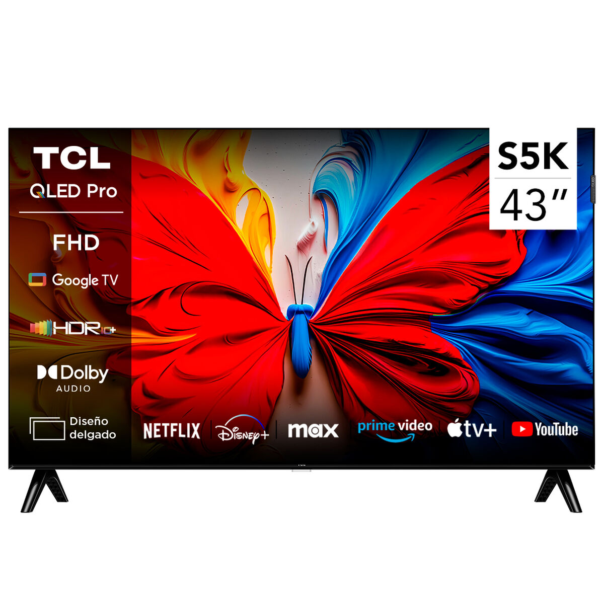Smart TV QLED 43" TCL FHD Google TV S5K