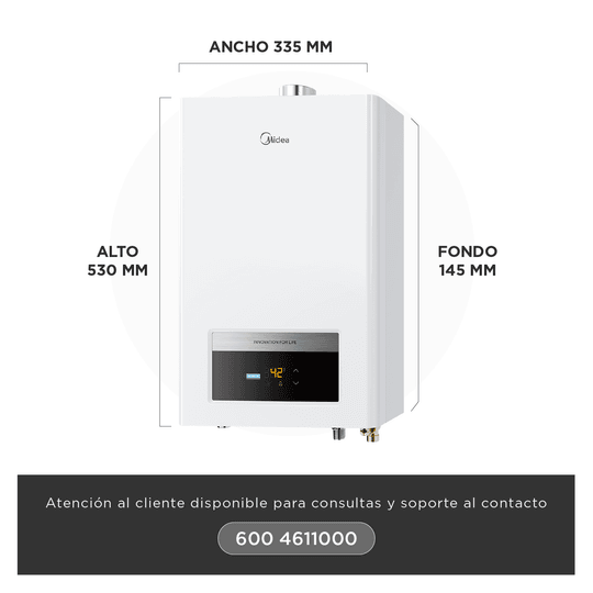 Calefont 10 Litros Tiro Forzado Gas Natural